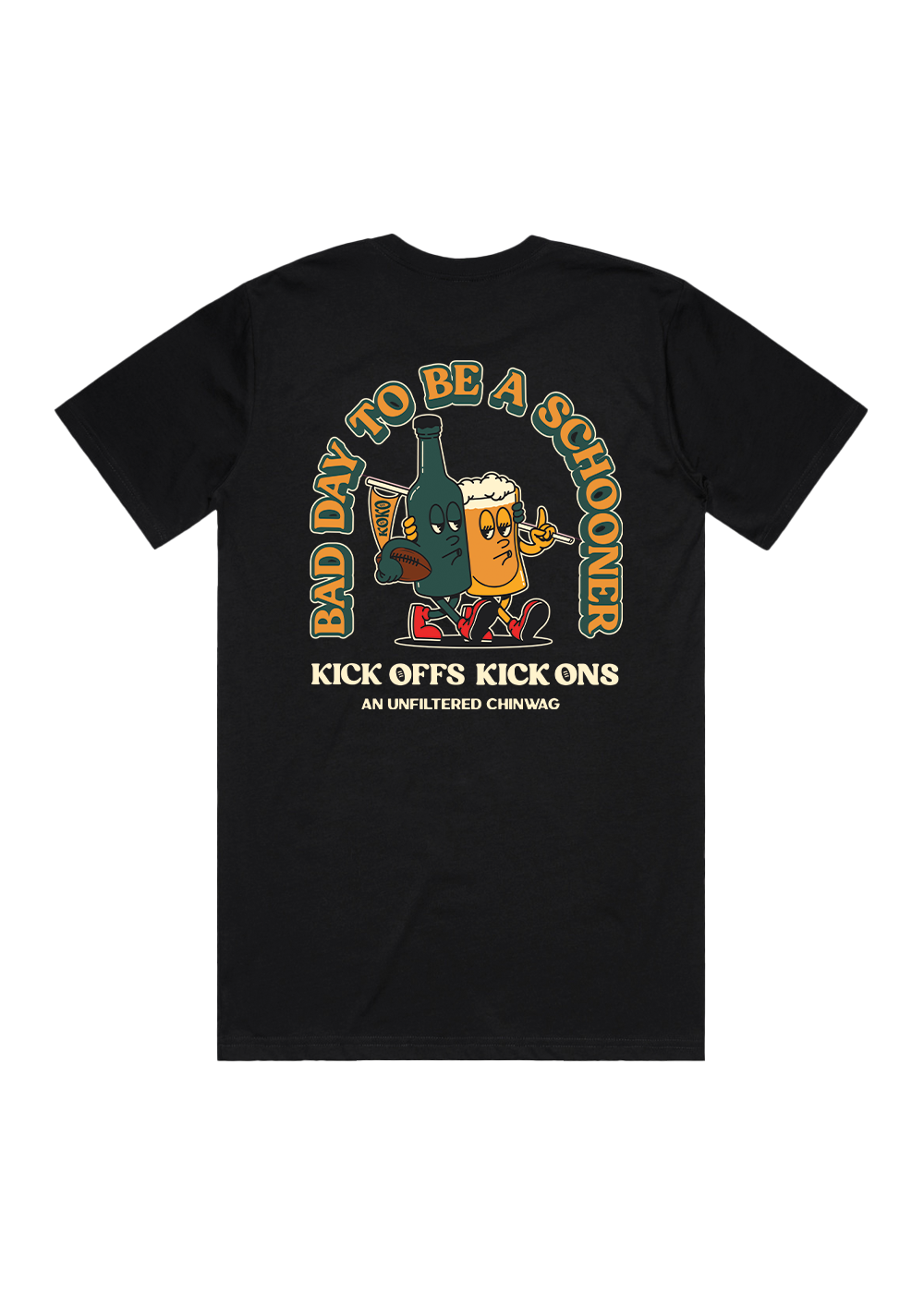 Bad Day To Be A Schooner - Black Tee